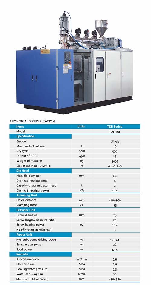 10F machine brochure with specifications
