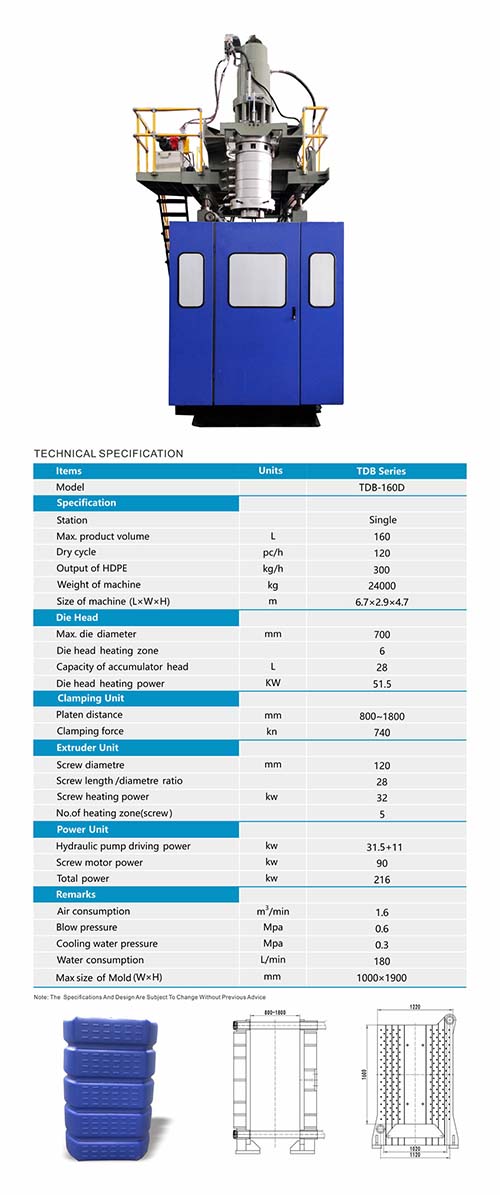 160D machine brochure with specifications