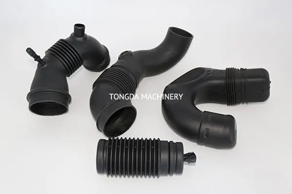 Black hollow automotive air ducts