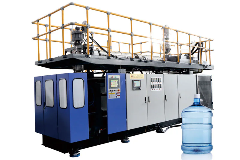 Blow molding machine for large water jugs