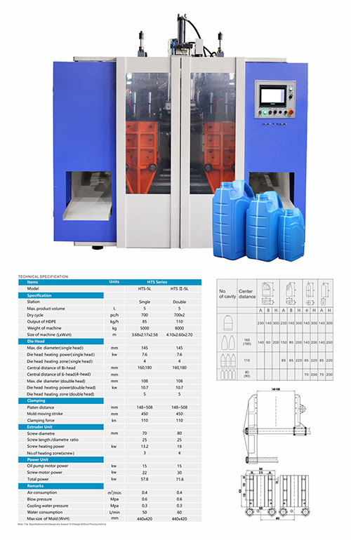 HTSII-5L machine brochure with specifications