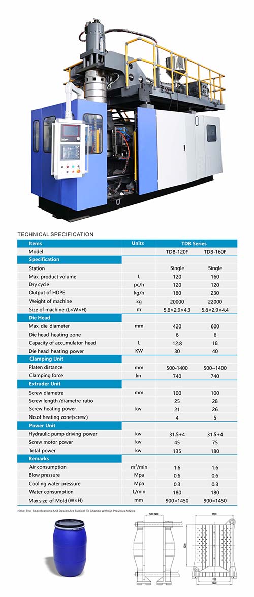 TDB-120F brochure with specifications