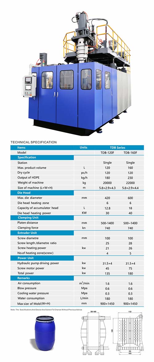 TDB-160F brochure with specifications