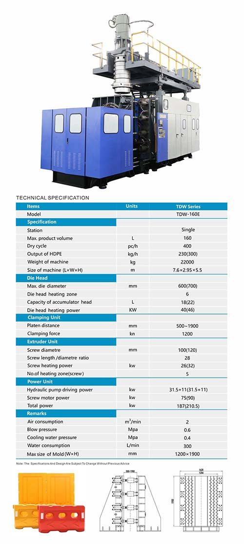 TDW-160E brochure with specifications