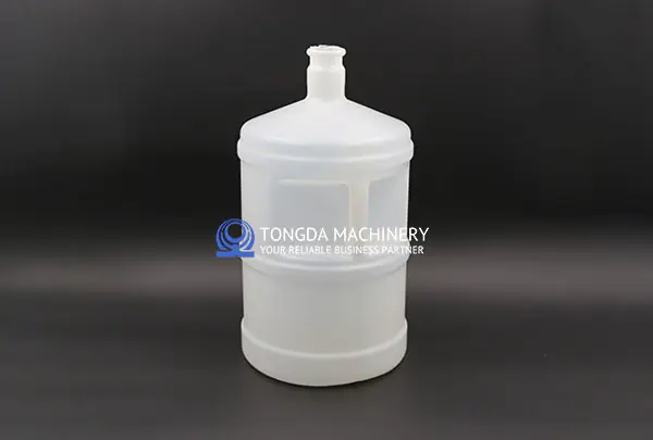 White polyethylene water jug